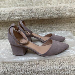 Call It Spring Taupe Block-Heeled Sandals Size 7